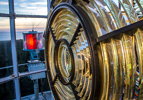 Fresnel Lens at Westport Lighthouse Grays Harbor Light Grays Harbor Light Fresnel Lens